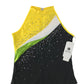 iEFiEL leotard 9-10 years black and yellow with gems