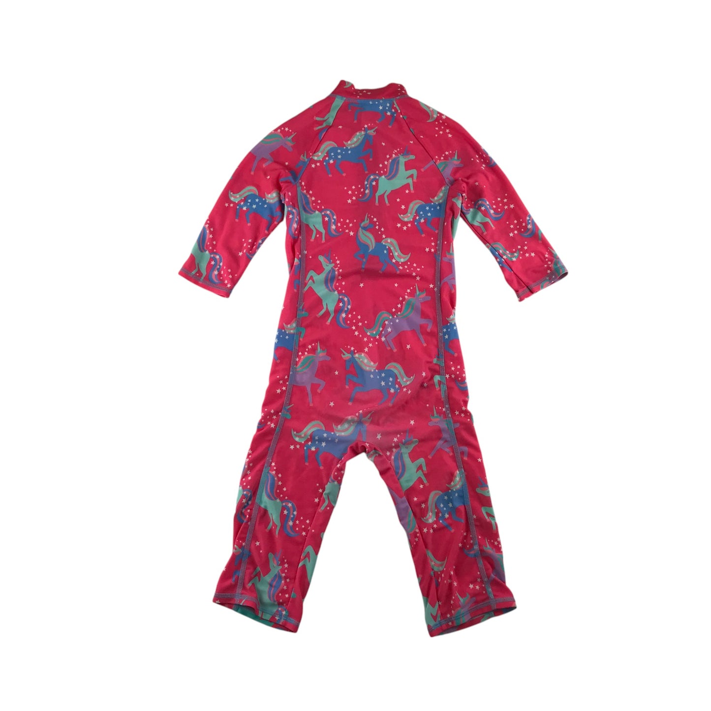 John Lewis swimsuit 6-7 years pink unicorns short leg onesie