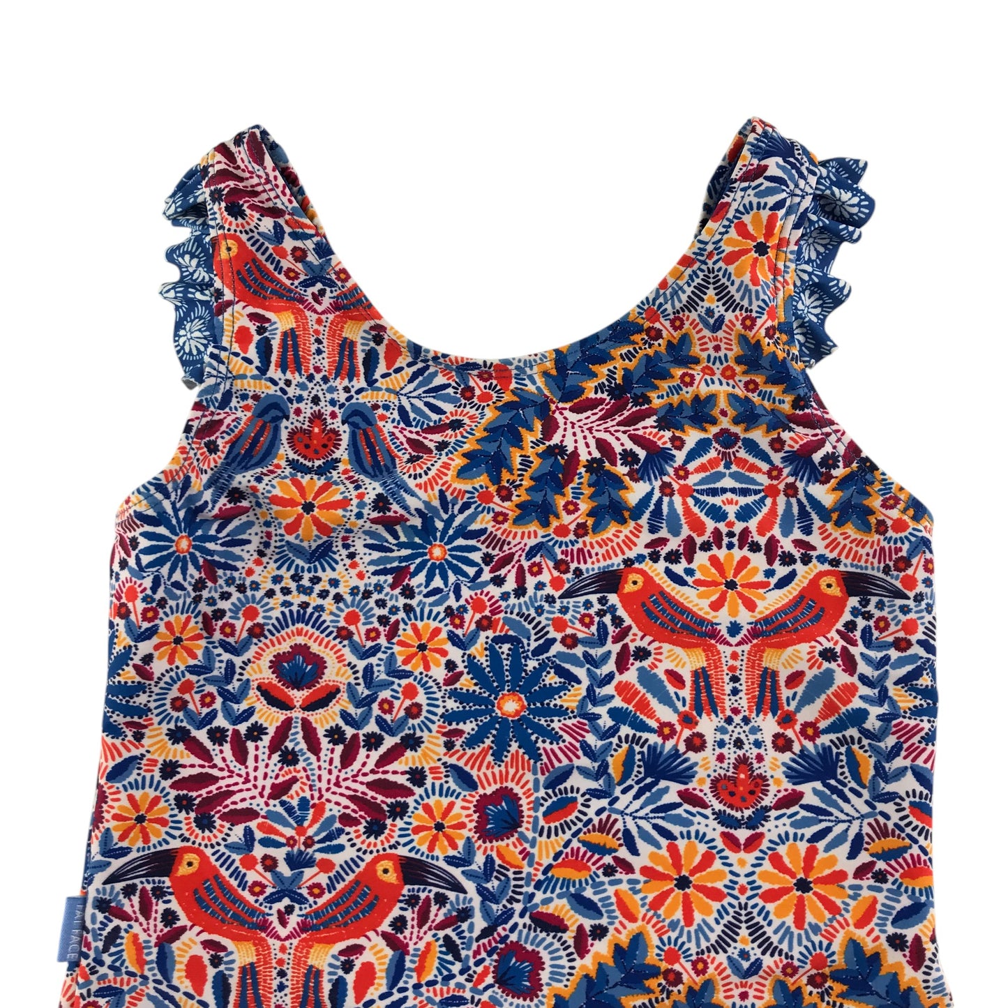 Fatface swimsuit 6-7 years multicolour graphic one-piece cossie