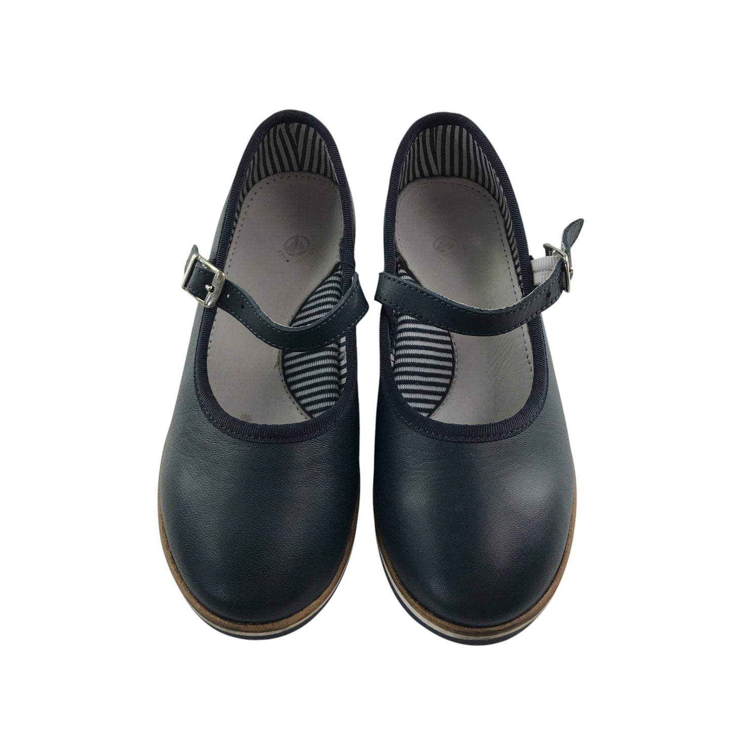 Petit Bateau mary janes shoe size 12.5 junior black leather with strap