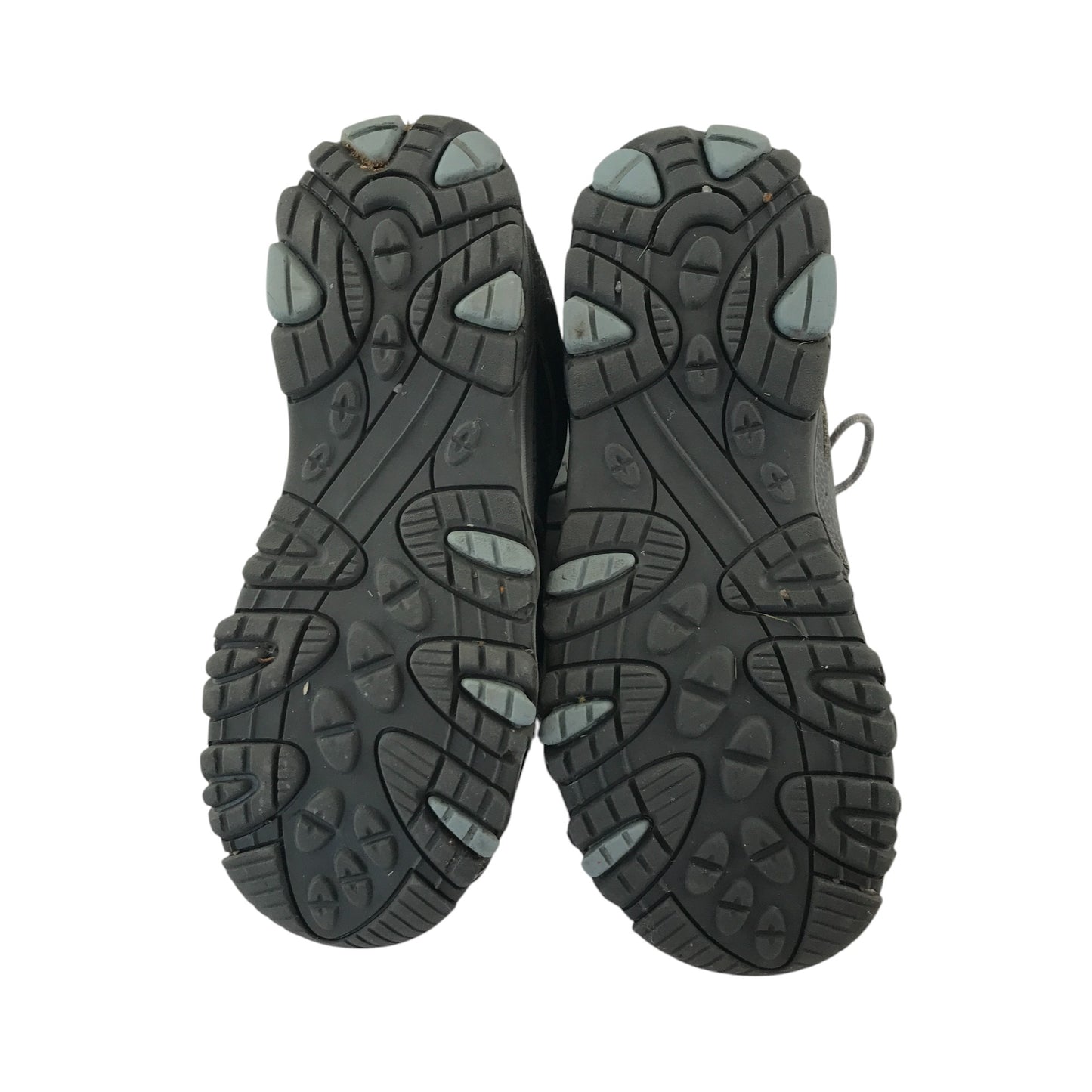 Merrell hiking shoe size 5 grey and light blue mesh waterproof
