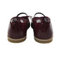 Petit Bateau mary janes shoe size 13 junior burgundy leather ballerina style with strap