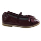 Petit Bateau mary janes shoe size 13 junior burgundy leather ballerina style with strap