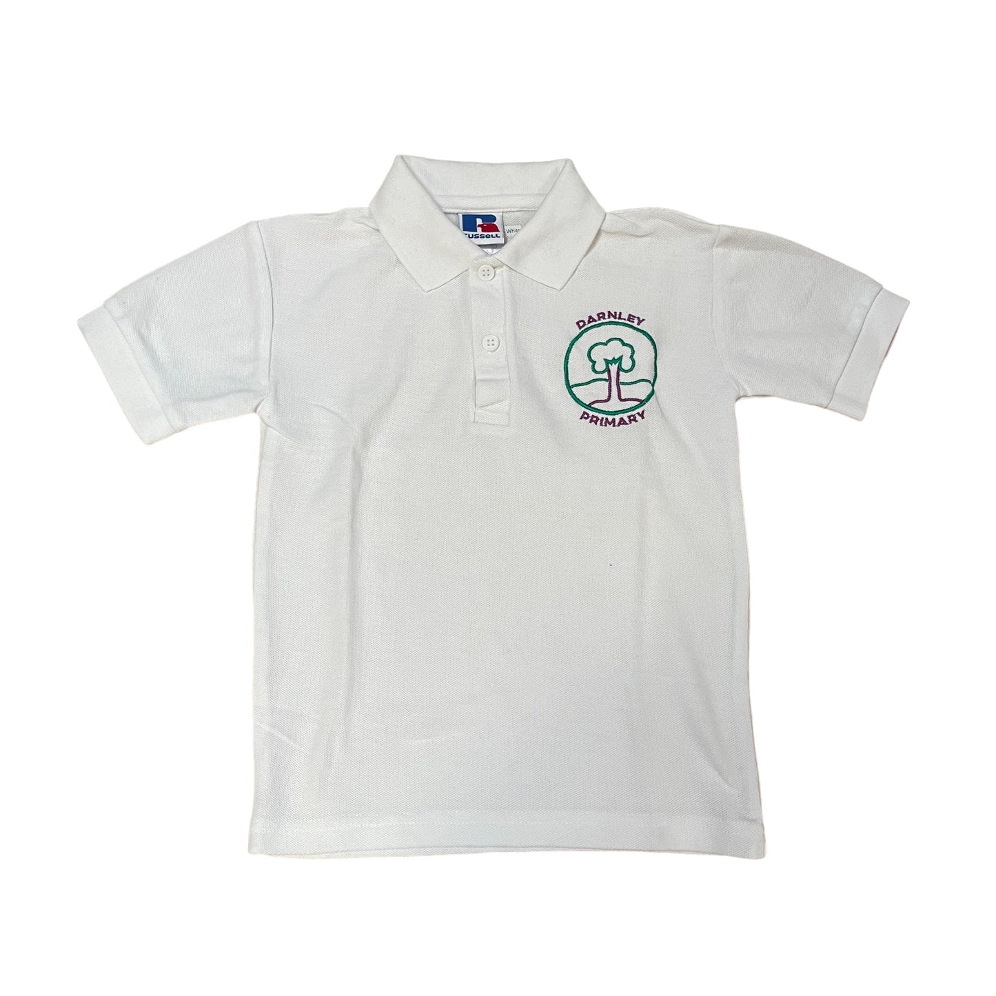 Darnley Primary White Polo Shirt