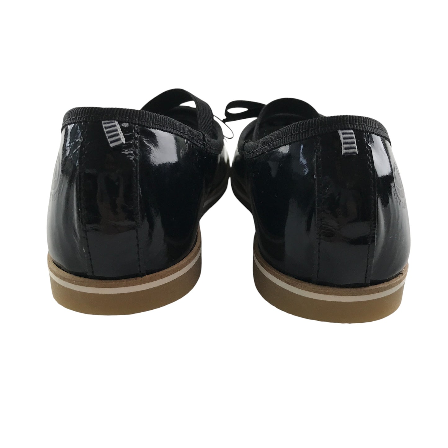 Petit Bateau mary janes shoe size 12.5 junior black leather ballerina style with strap