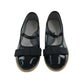 Petit Bateau mary janes shoe size 12.5 junior black leather ballerina style with strap