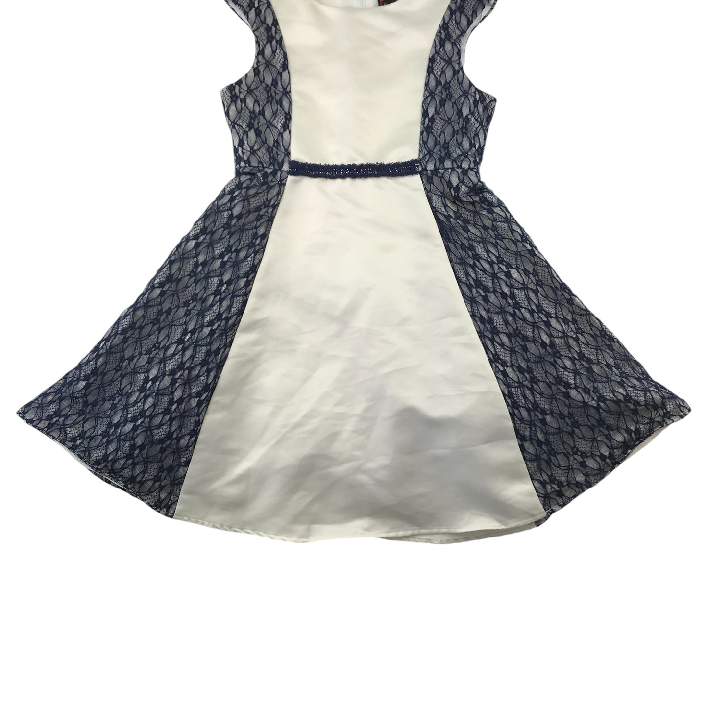 Sugar Plum dress 9-10 years white and navy formal occasionwear