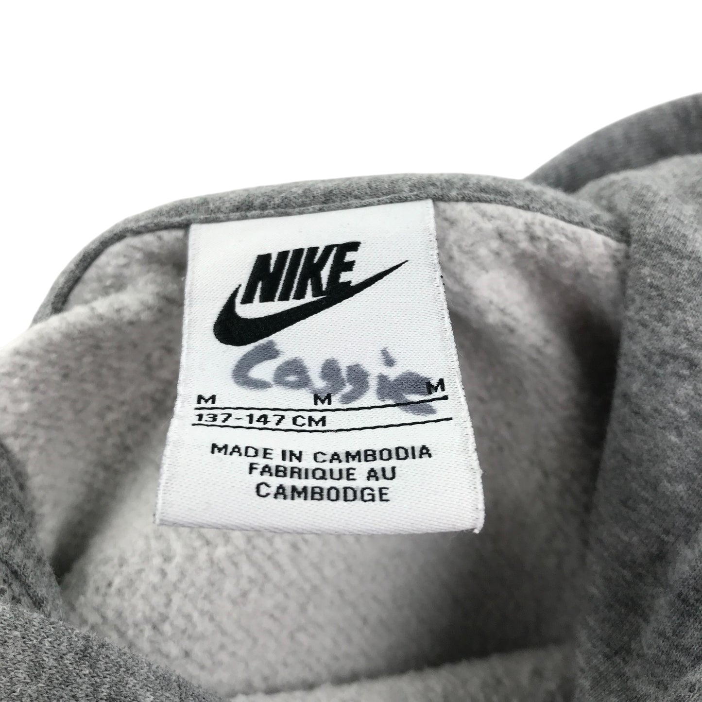 Nike hoodie 9-10 years grey with nike logo cotton
