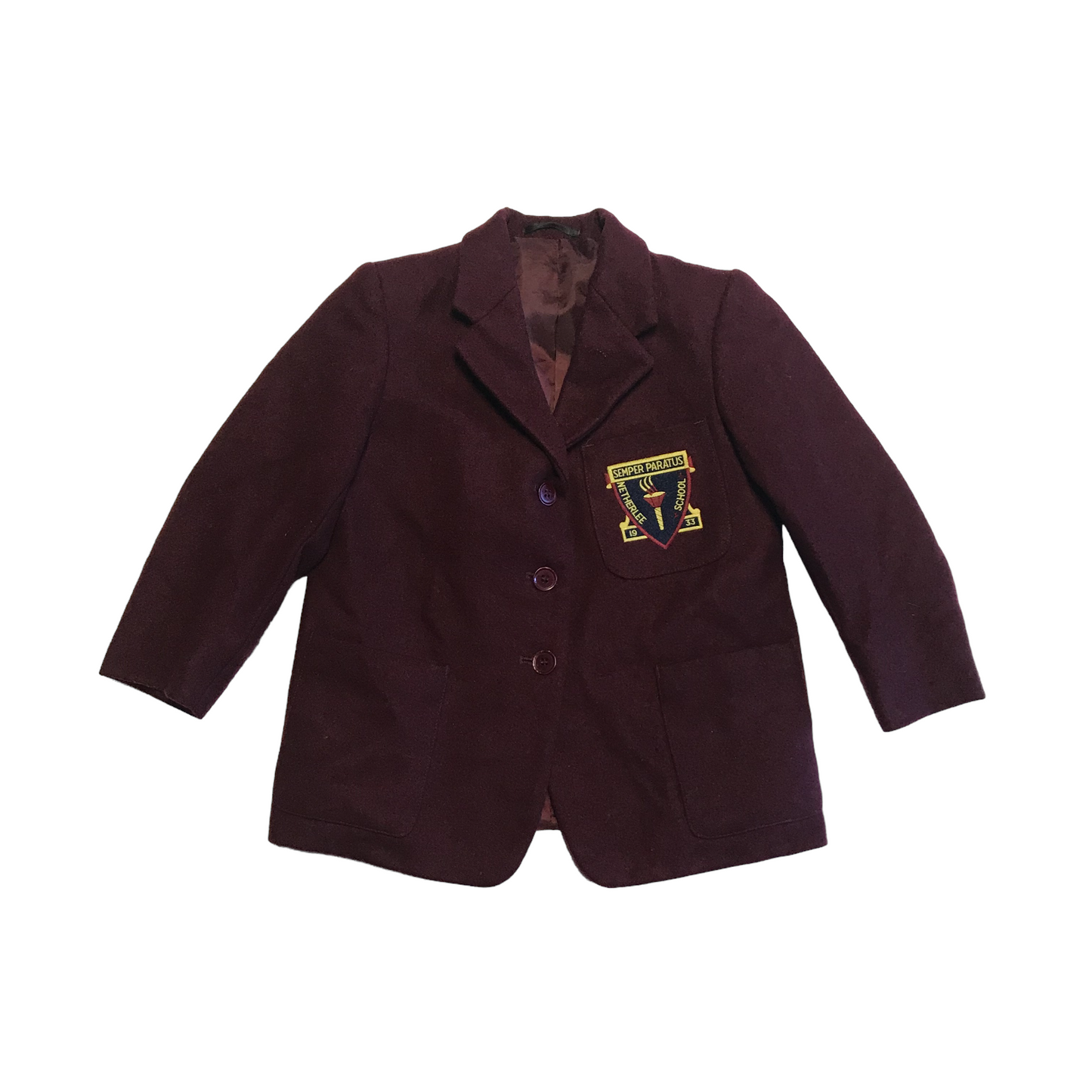 Netherlee Primary School Burgundy Woollen School Blazers Girls