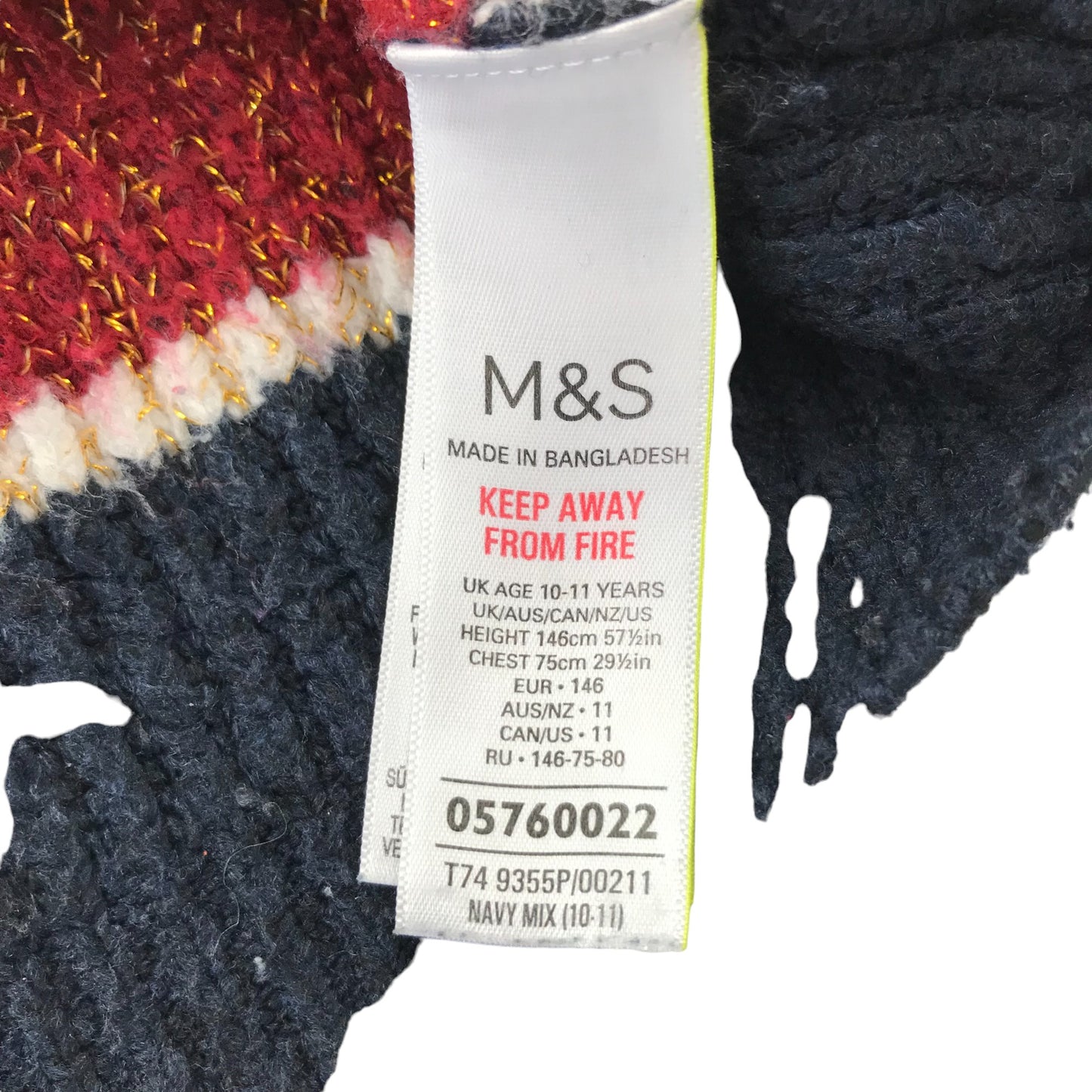 M&S cardigan 10-11 years navy burgundy Harry Potter button up