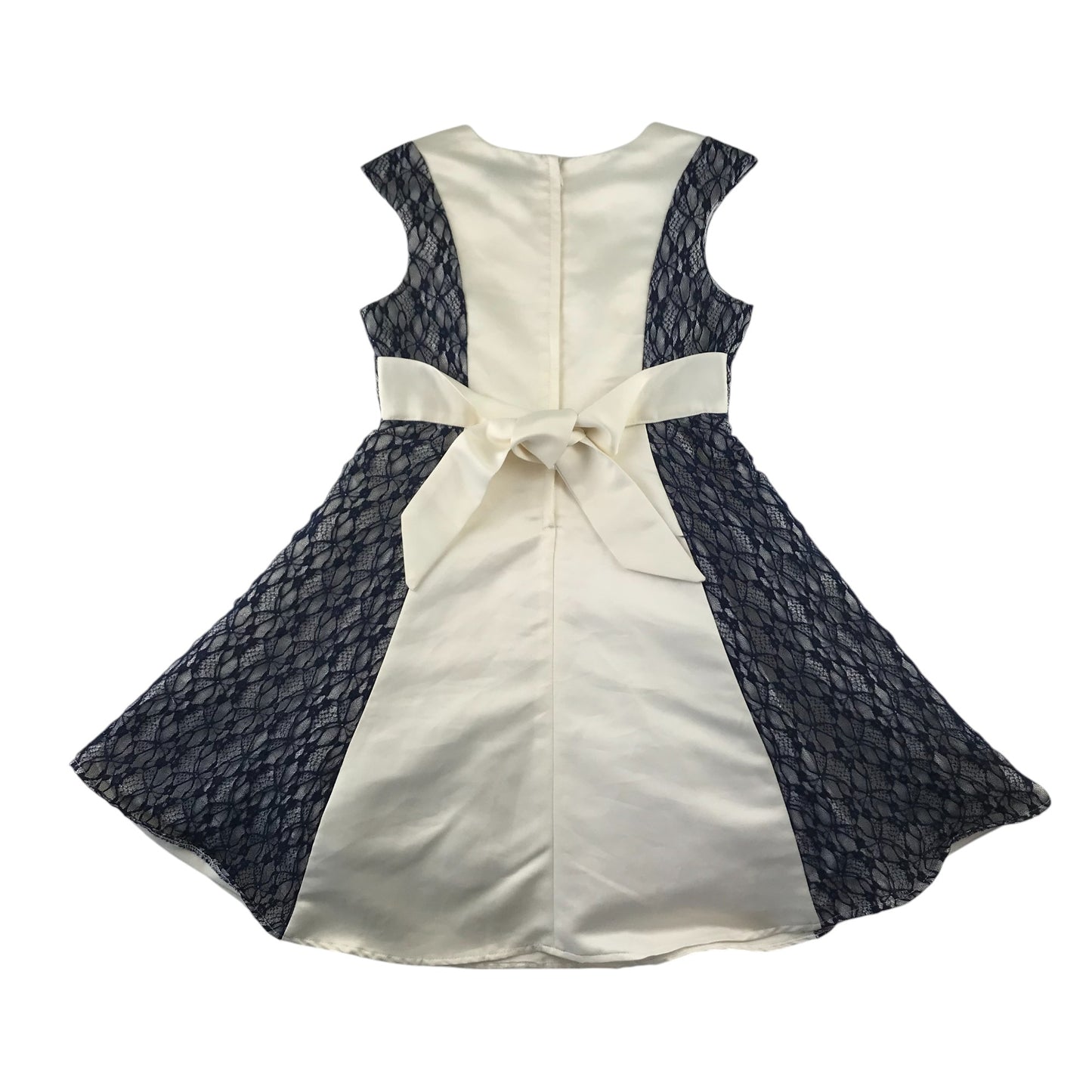 Sugar Plum dress 9-10 years white and navy formal occasionwear