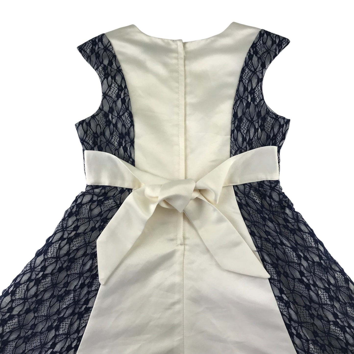 Sugar Plum dress 9-10 years white and navy formal occasionwear