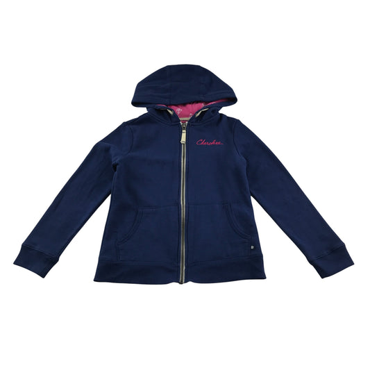 Cherokee hoodie 9-10 years navy long sleeve zip up
