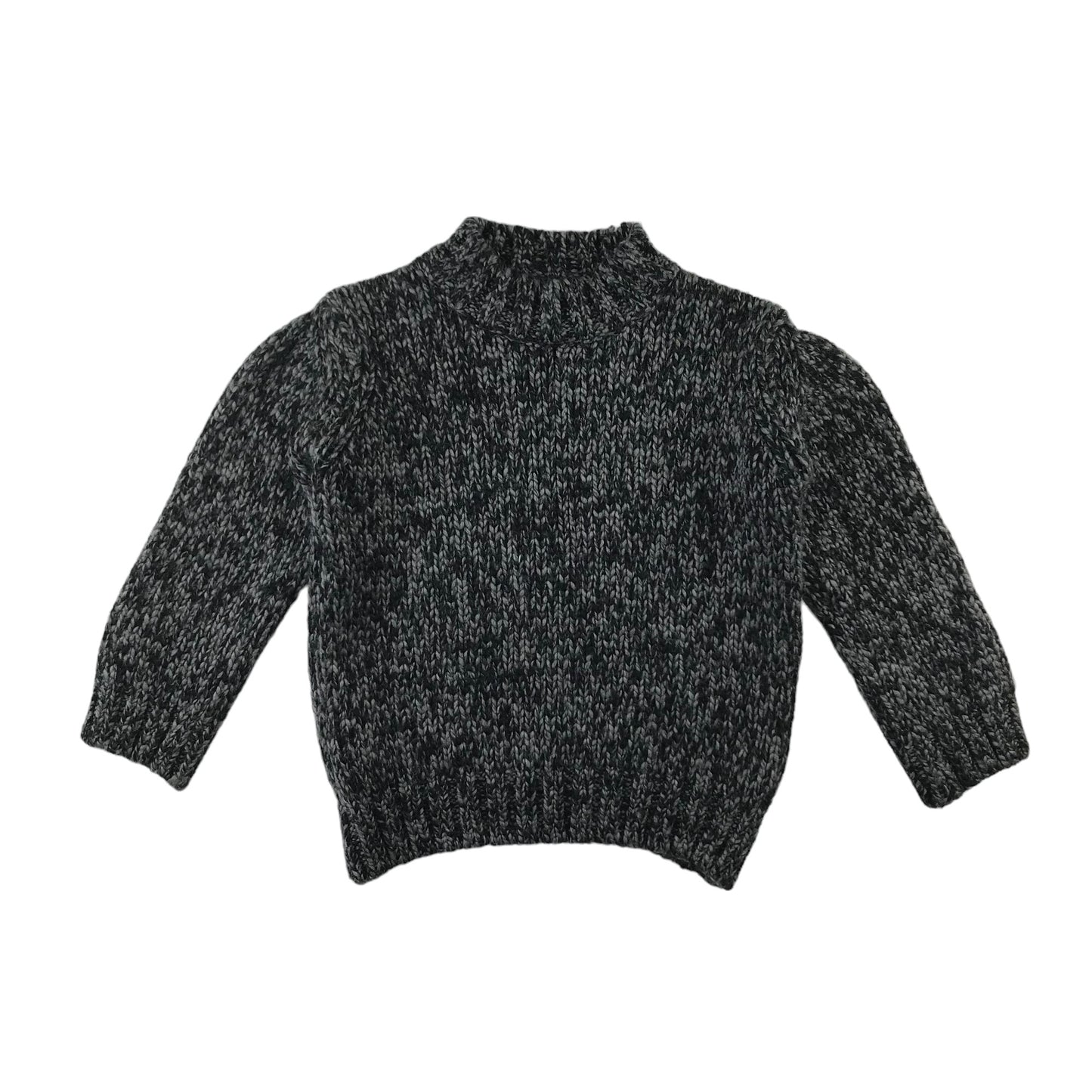 French Connection jumper 4 years grey chunky knitwear high collar