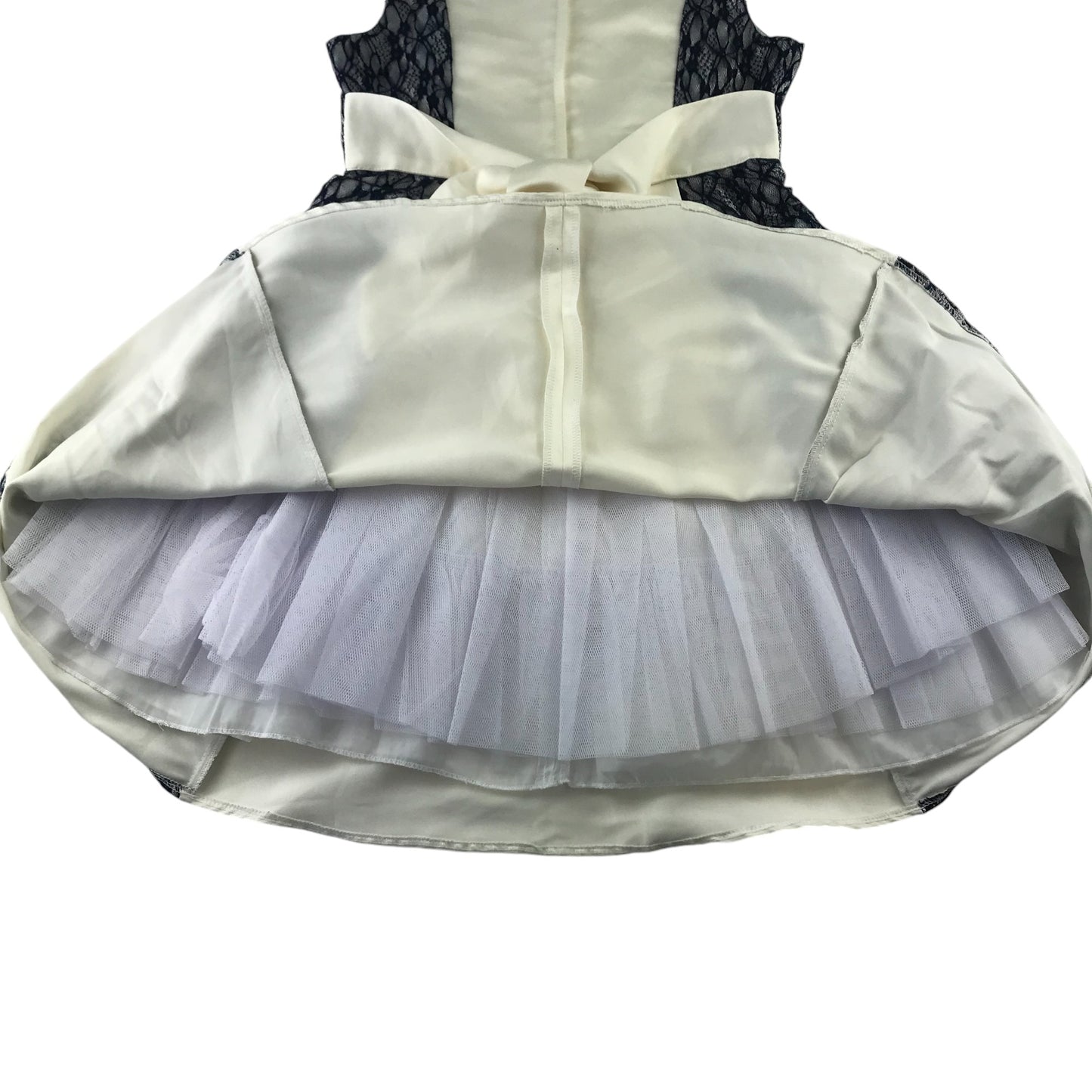 Sugar Plum dress 9-10 years white and navy formal occasionwear