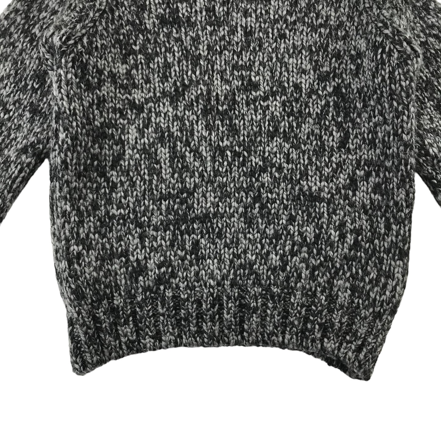 French Connection jumper 4 years grey chunky knitwear high collar