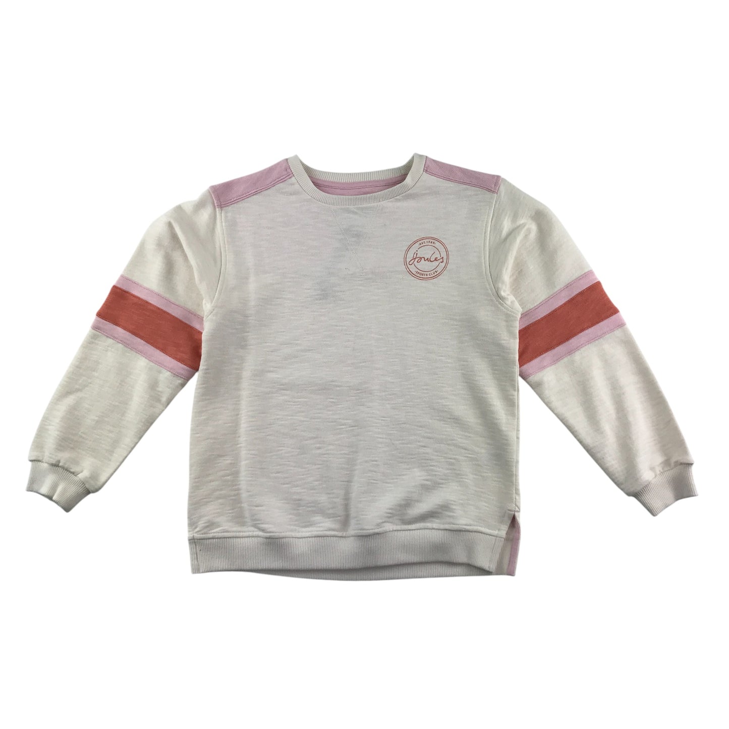 Joules jumper 9-10 years cream long sleeve with logo cotton