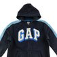 GAP hoodie 9-10 years navy long sleeve zip up with logo