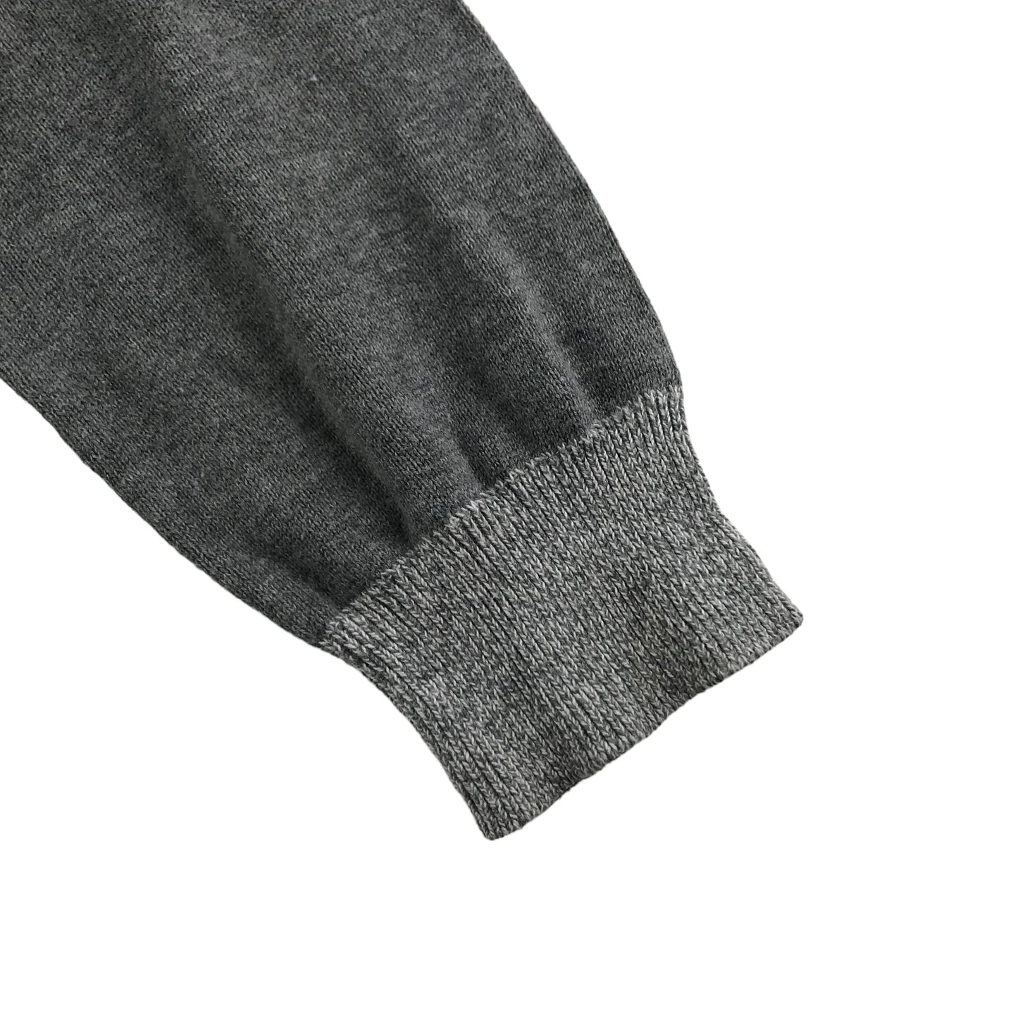 F&F Jumper Age 7 Grey Tone Plain Long Sleeve Knit