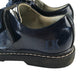 Lelli Kelly pumps shoe size 12.5 junior navy with glossy with bowtie and hoop and loop strap leather