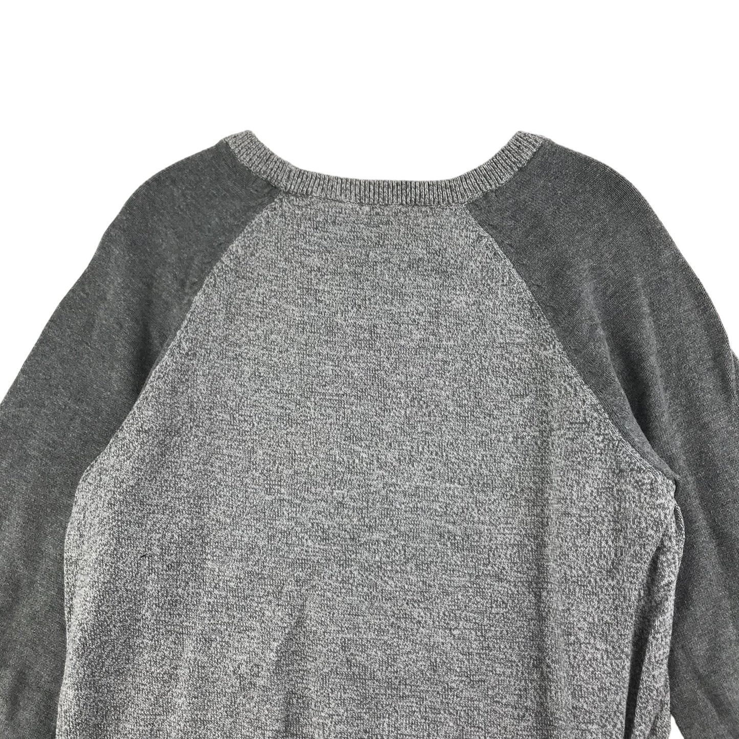 F&F Jumper Age 7 Grey Tone Plain Long Sleeve Knit