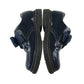 Lelli Kelly pumps shoe size 12.5 junior navy with glossy with bowtie and hoop and loop strap leather