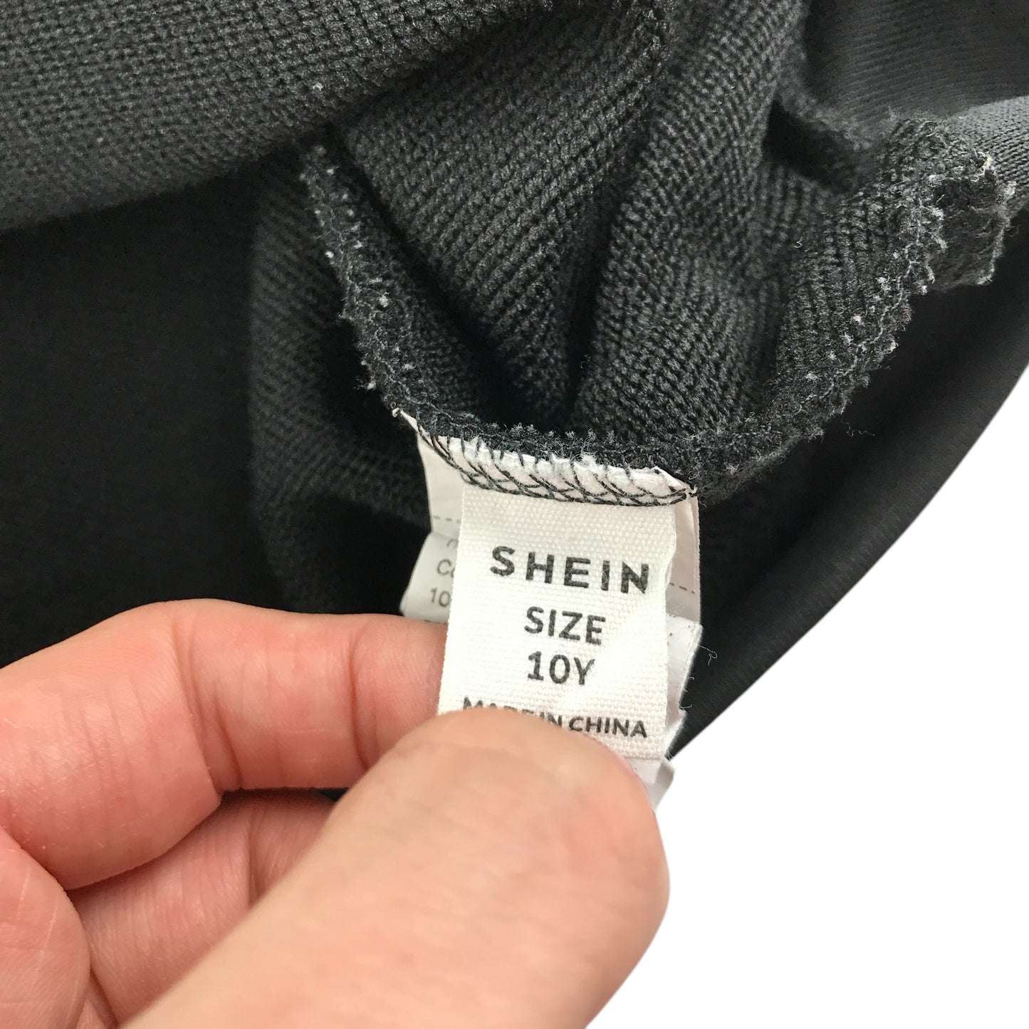 Shein hoodie 9-10 years black long sleeve zip up with NASA text