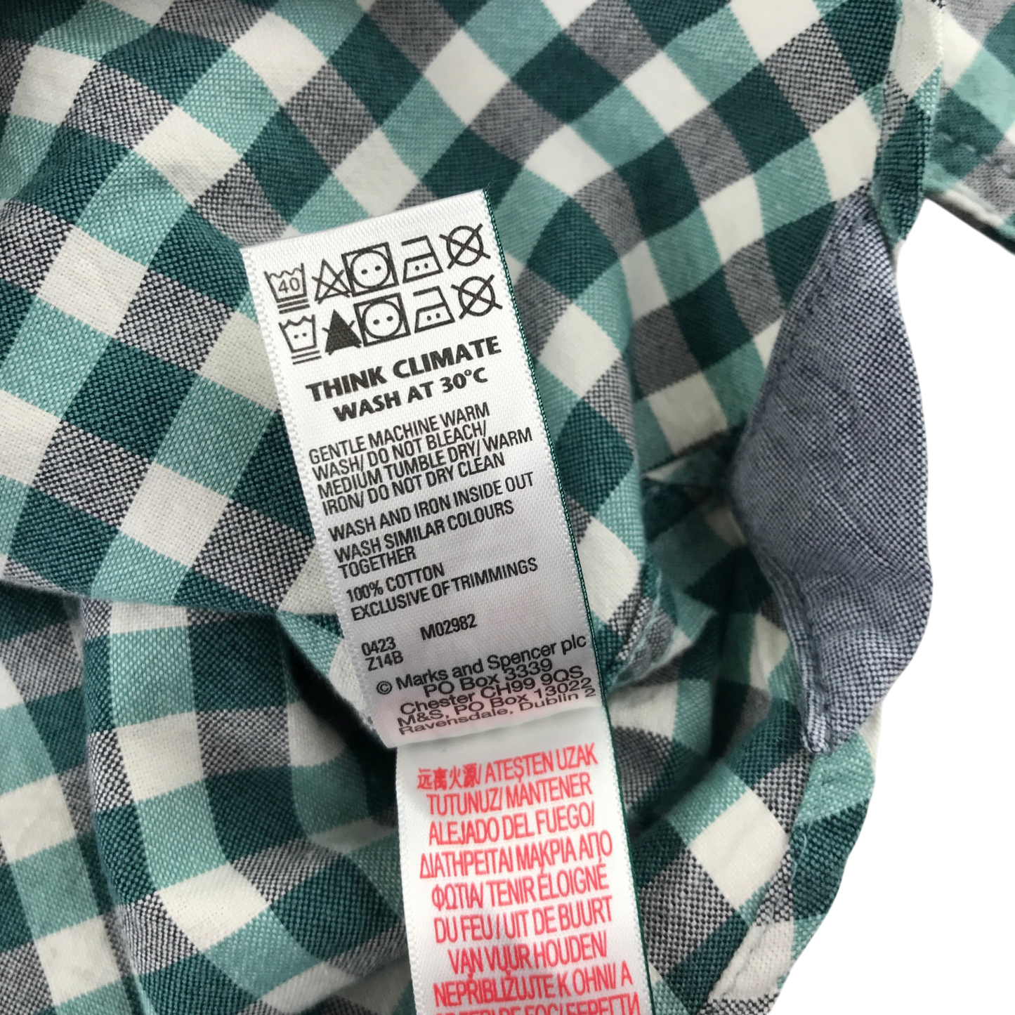 M&S 9-10 years green shirt