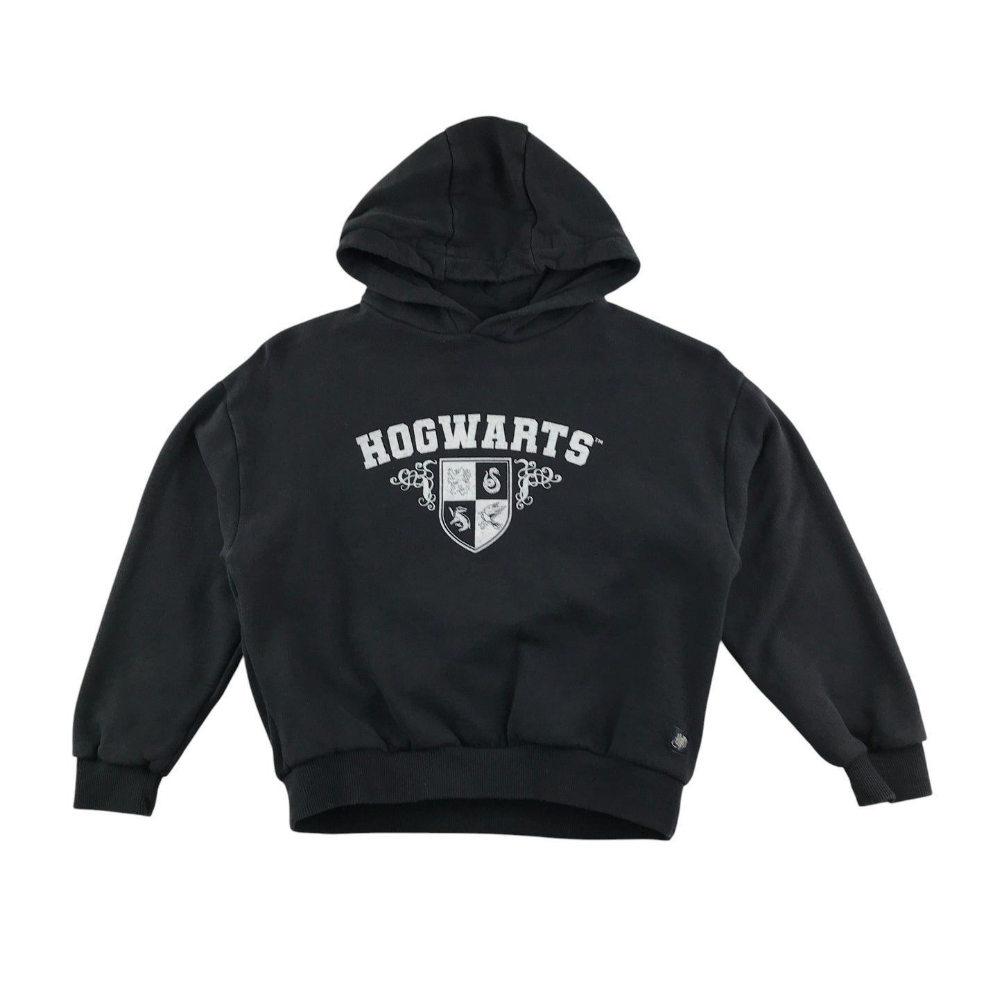 M&S hoodie 9-10 years dark grey long sleeve Hogwarts logo