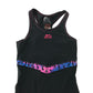 Slazenger swimsuit 9-10 years black pink and blue decorated shorts bottom one piece cossie