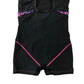 Slazenger swimsuit 9-10 years black pink and blue decorated shorts bottom one piece cossie