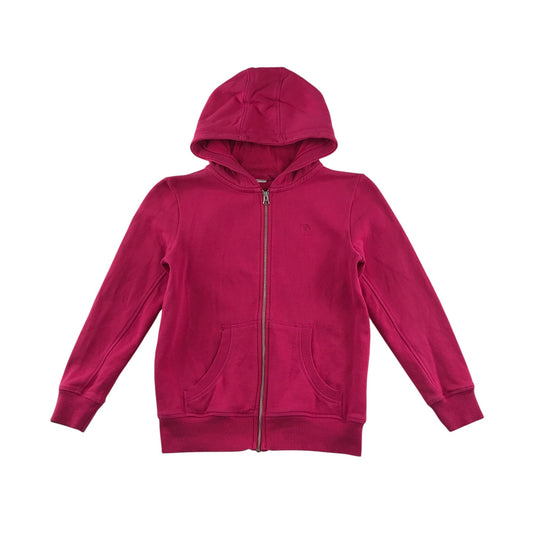 Next hoodie 9-10 years pink long sleeve zip up