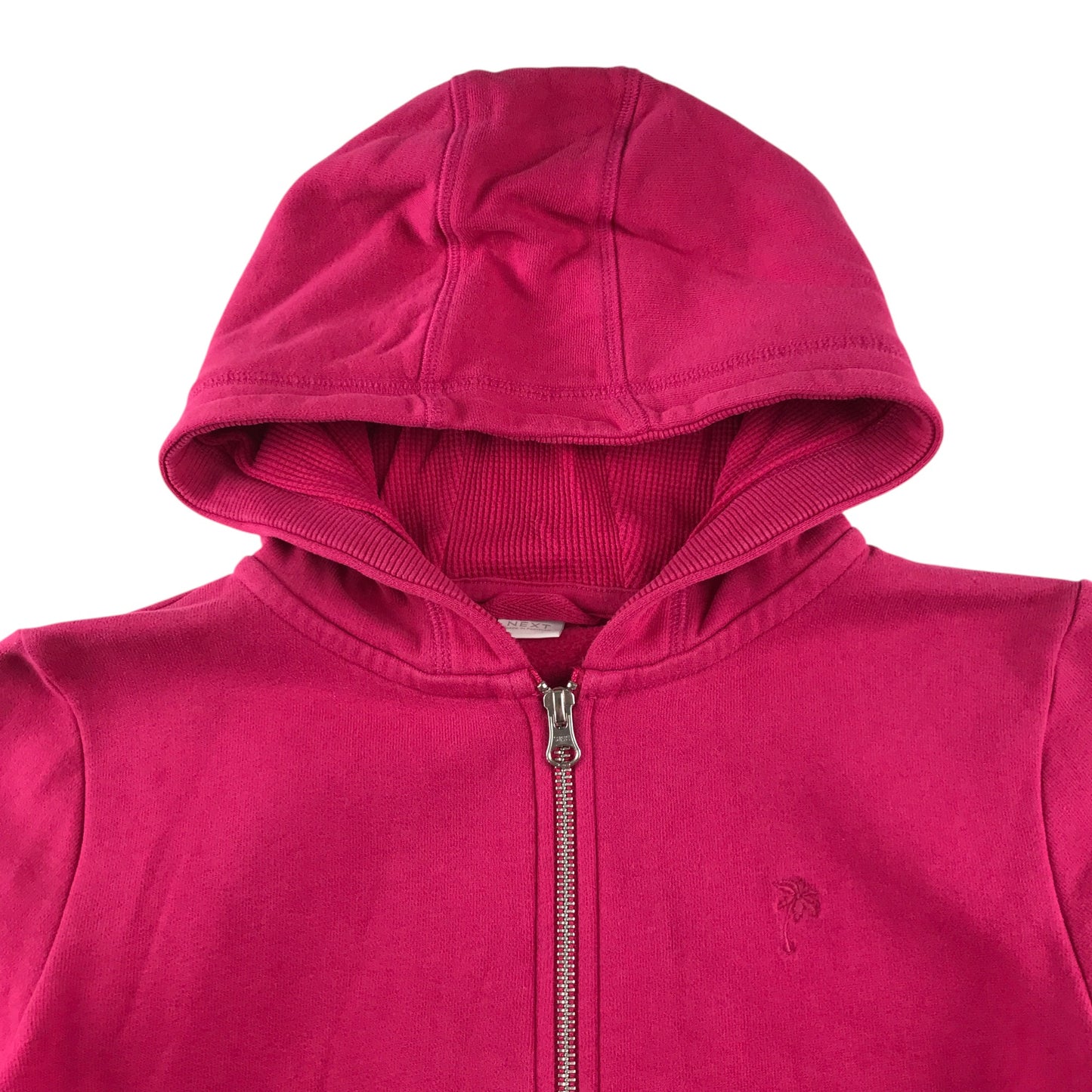 Next hoodie 9-10 years pink long sleeve zip up