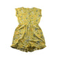 John Lewis Playsuit Age 12 Yellow Floral Button Up Cotton