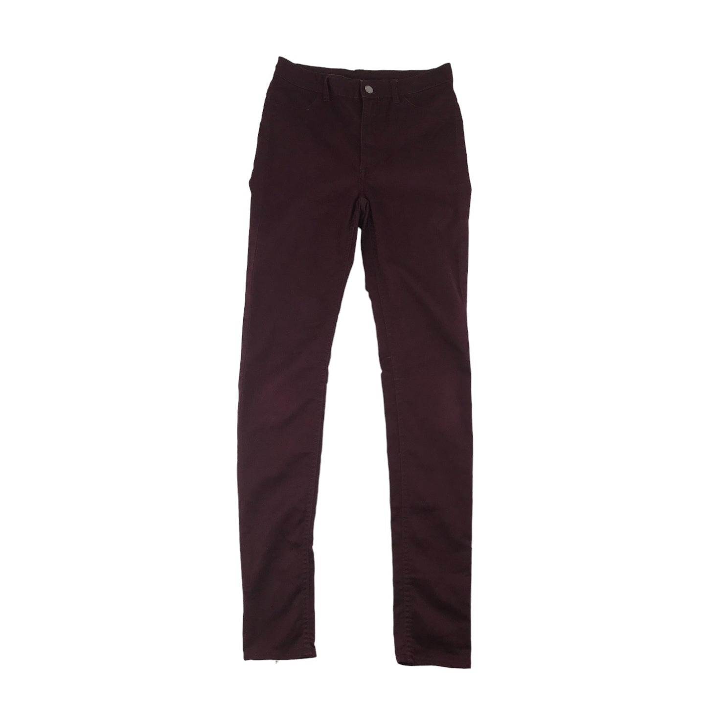 H&M Trousers Women's size 10 Burgundy Skinny Jeans