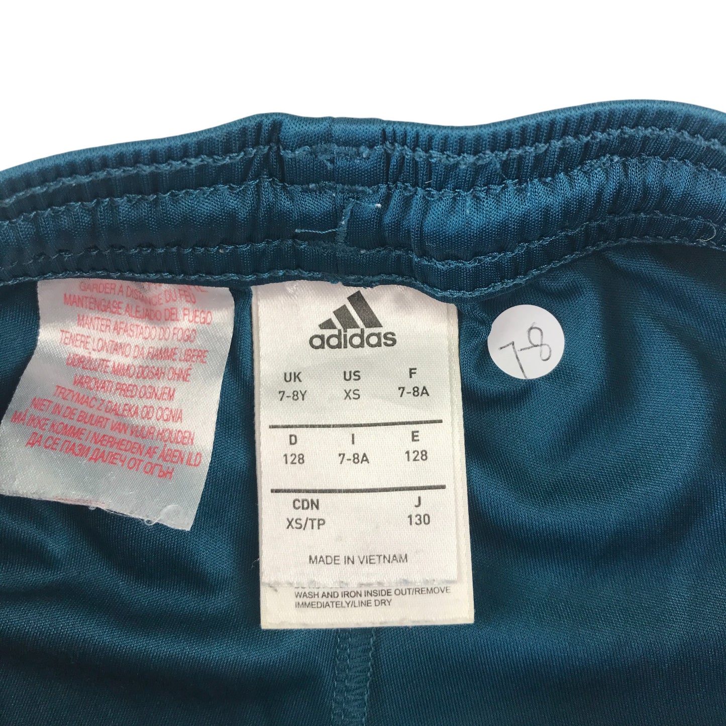 Adidas sport shorts 7-8 years blue Real Madrid
