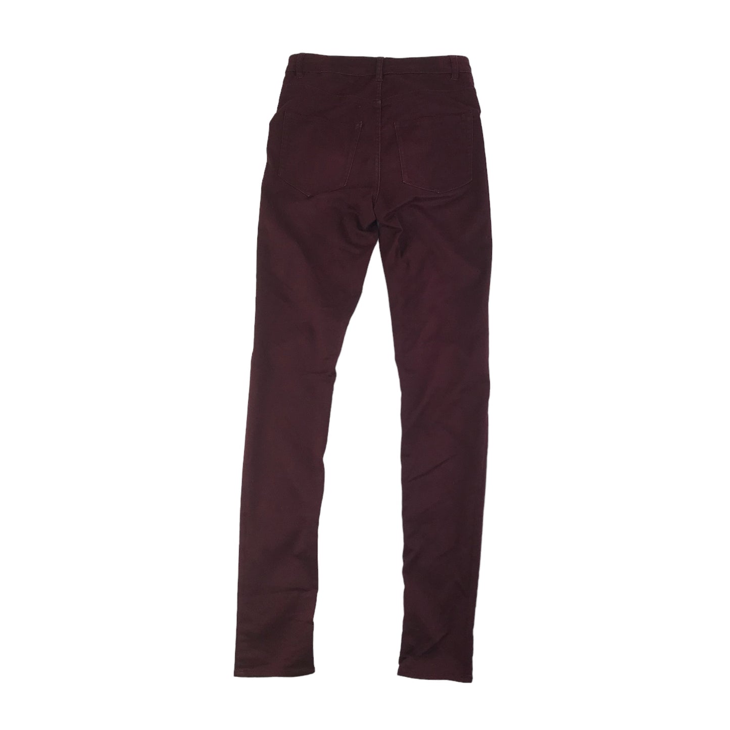 H&M Trousers Women's size 10 Burgundy Skinny Jeans