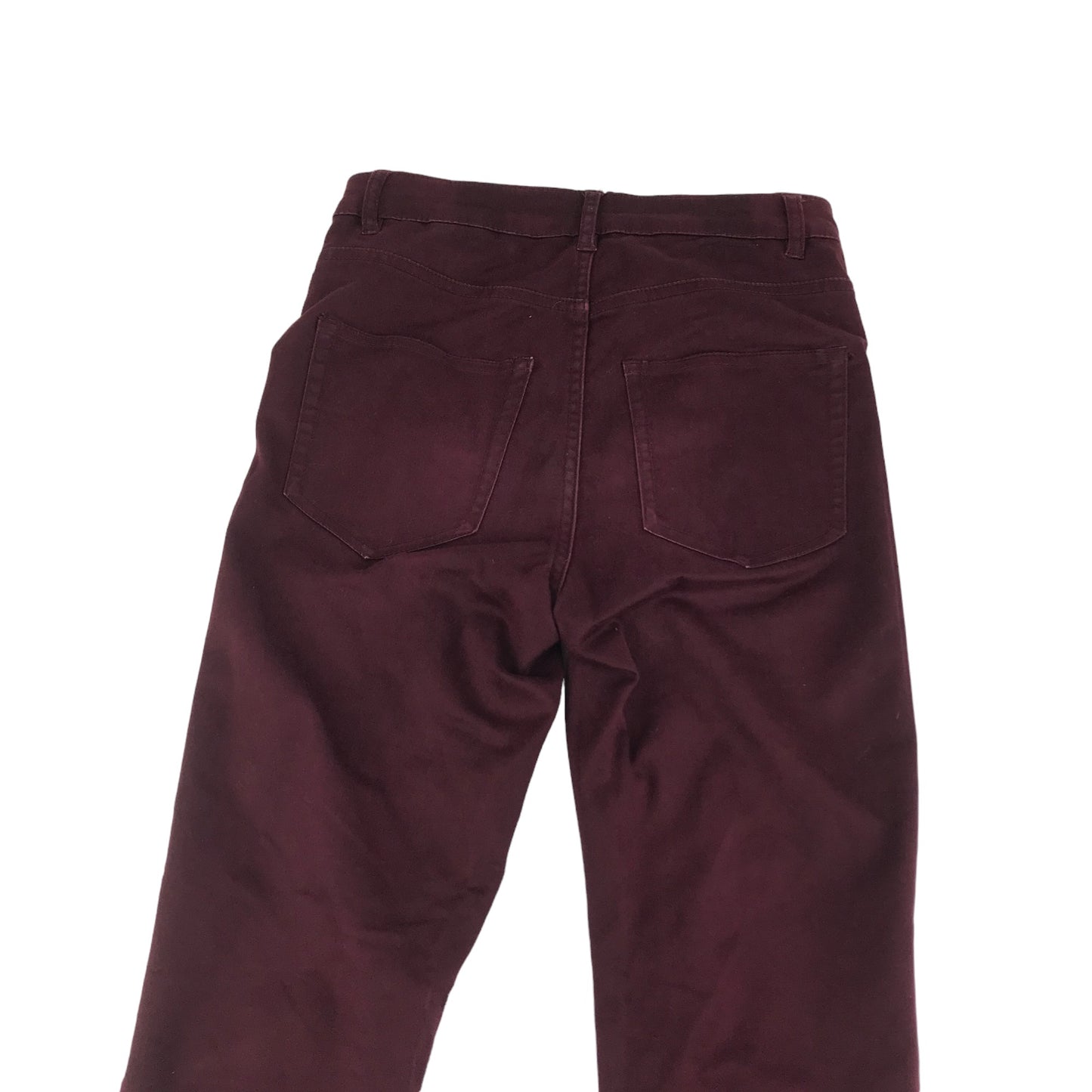 H&M Trousers Women's size 10 Burgundy Skinny Jeans