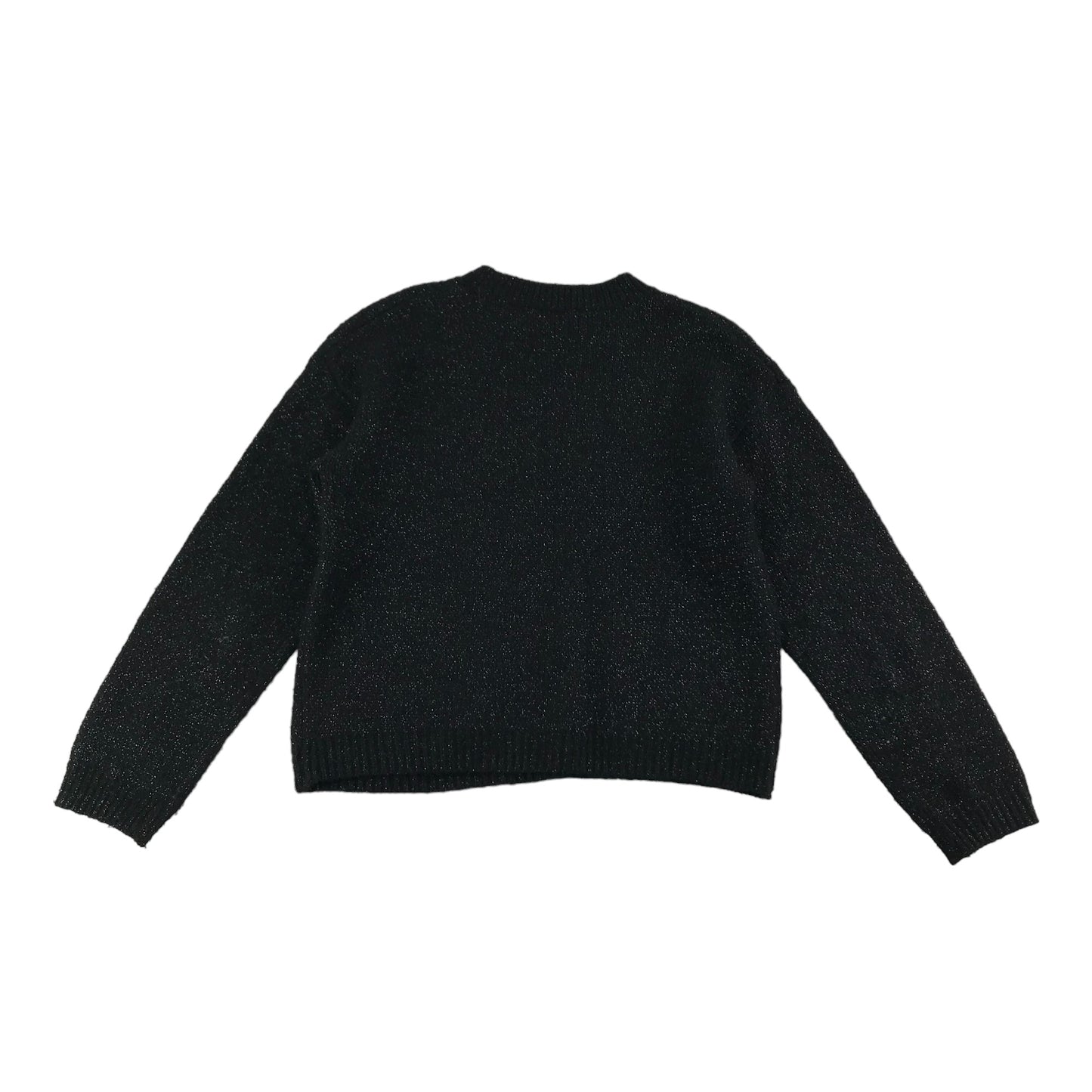 Next Jumper Age 8 Black Sparkly Sequin Star