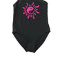 Primark swimsuit 10-11 years black and pink yin yang symbol one piece cossie