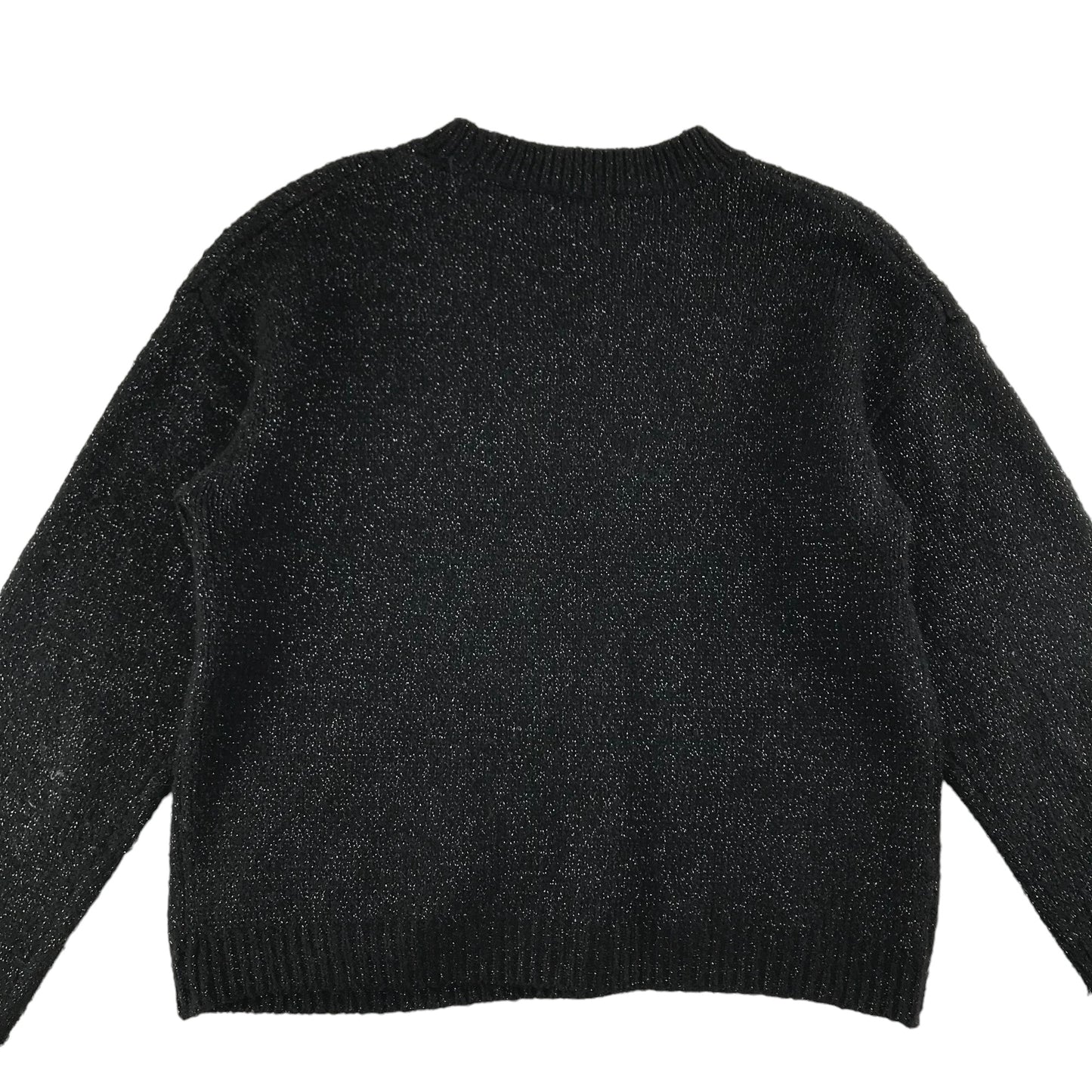 Next Jumper Age 8 Black Sparkly Sequin Star