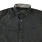 Armani Jeans Shirt 9-10 Years Navy with Unique Print and Logo Button-Up Cotton