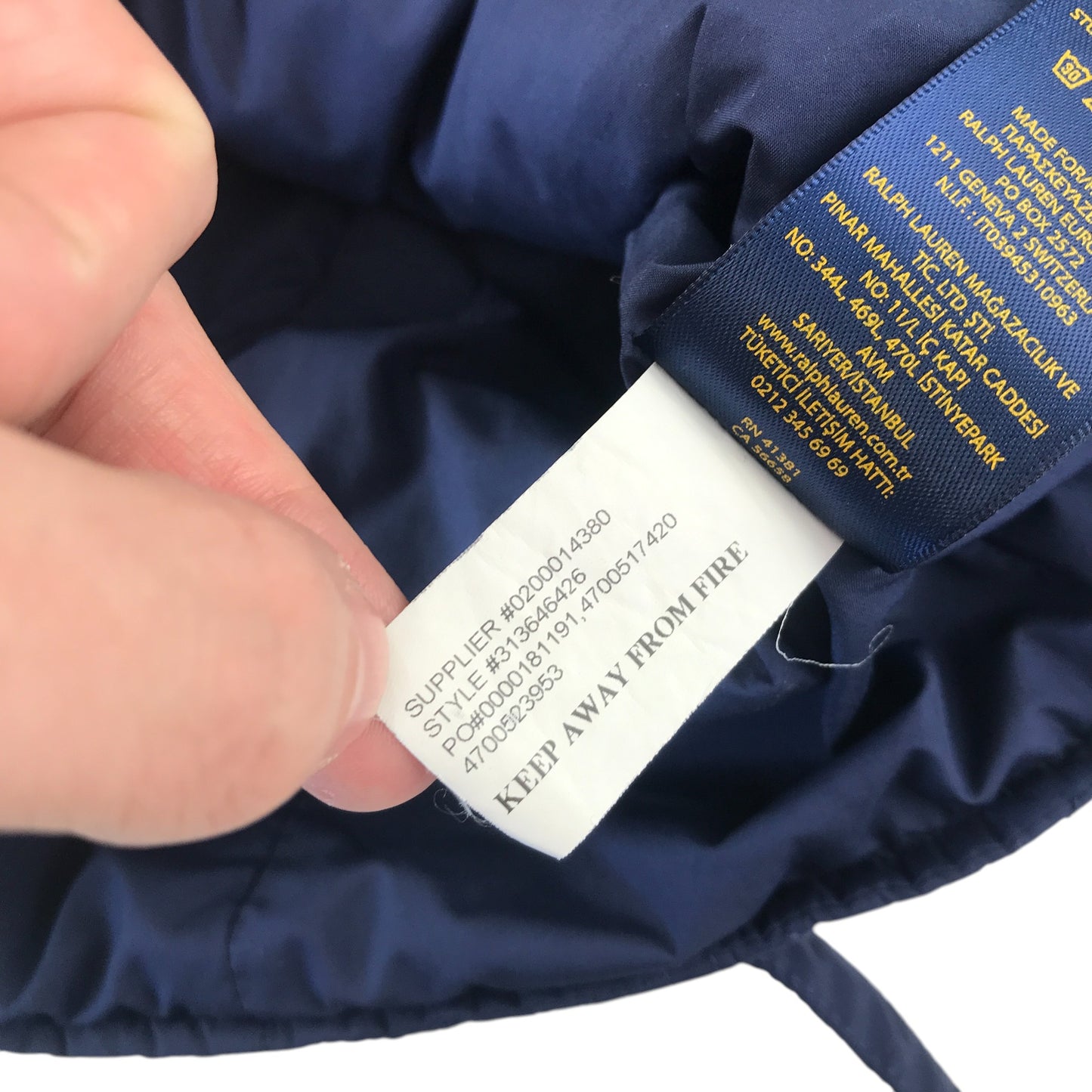 Polo Ralph Lauren light jacket 8-9 years navy quilted
