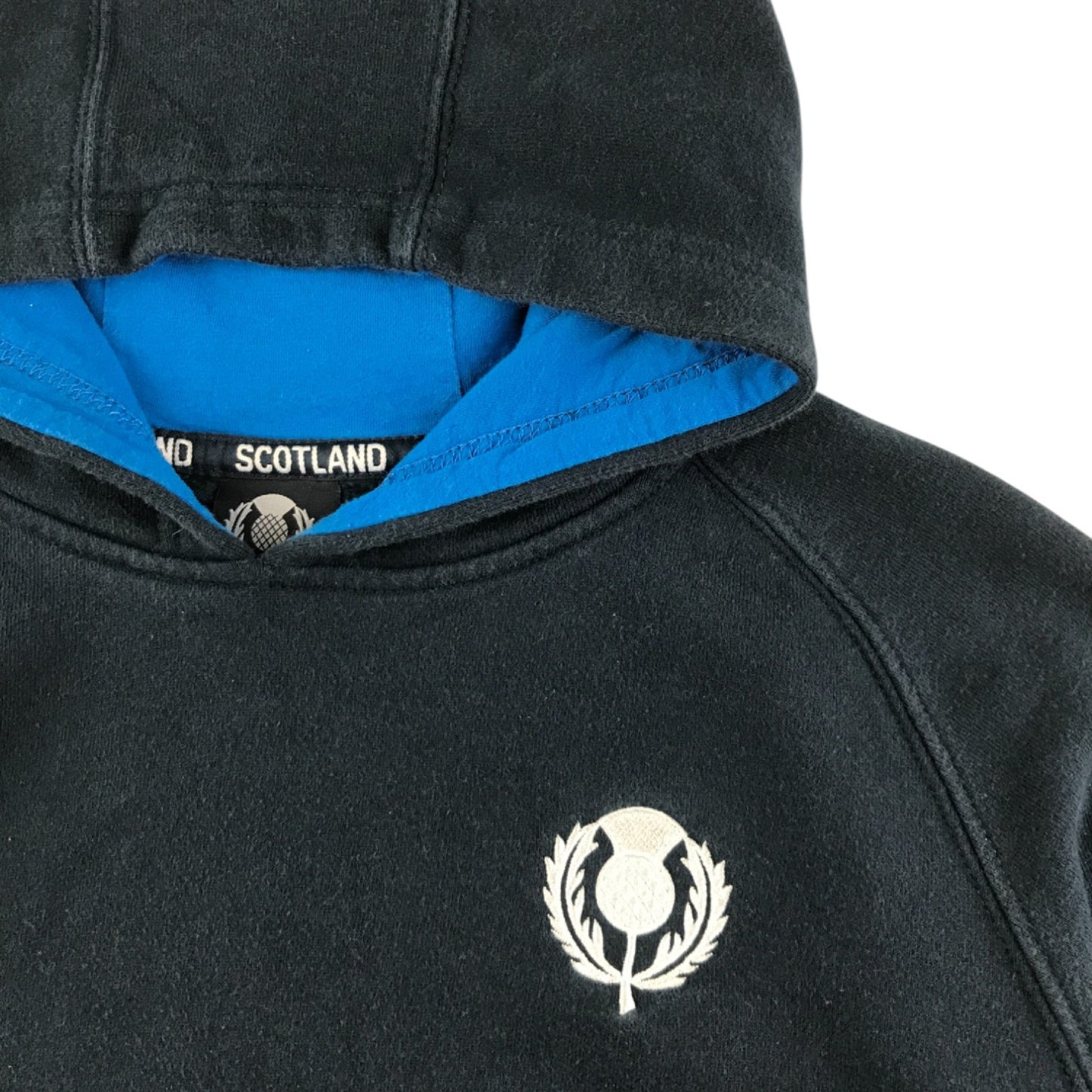 Scotland Classics hoodie 11-12 years black long sleeve embroidery thistle