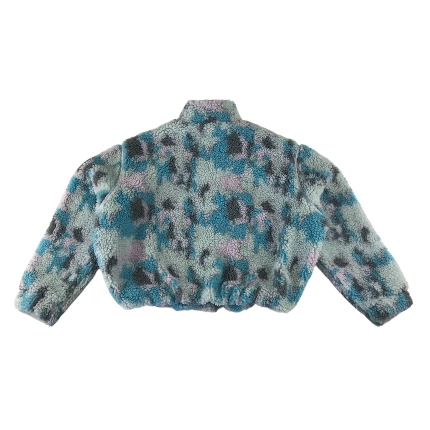 M&S fleece 10-11 years blue and grey fluffy