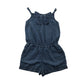 George Playsuit Age 7 Blue Light Denim Bowtie Detail Cotton
