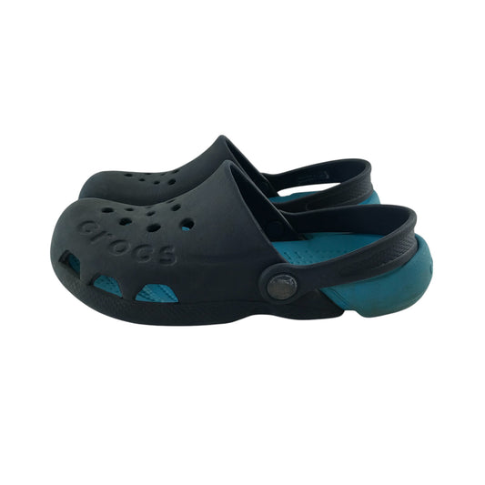 Crocs clogs shoe size 13 junior navy blue slip on sandal