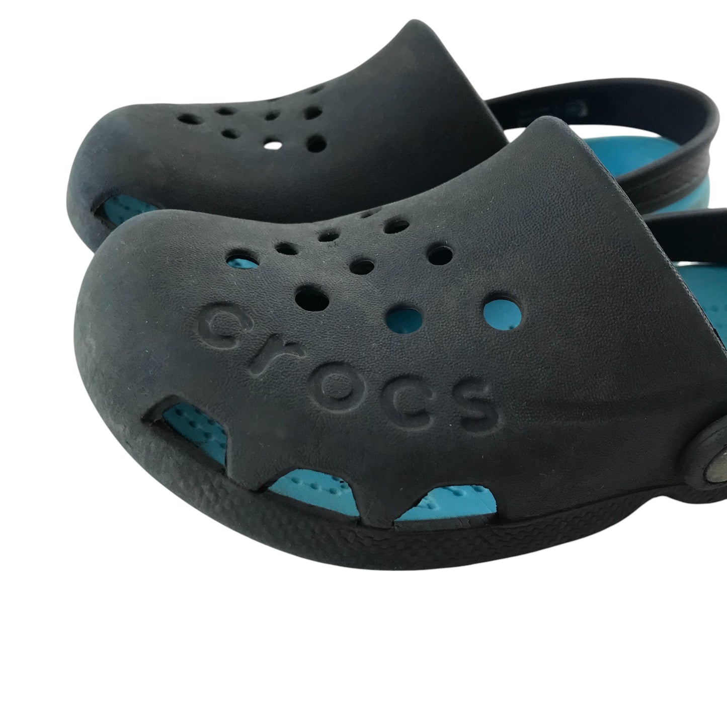 Crocs clogs shoe size 13 junior navy blue slip on sandal