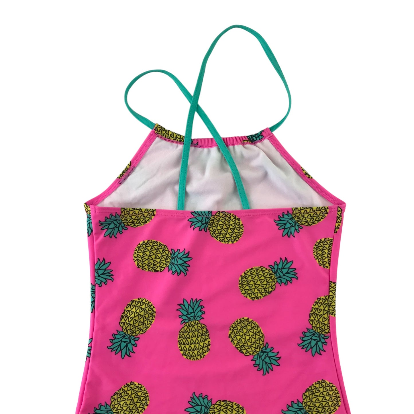 George swimsuit 11-12 years pink pineapple print one piece cossie