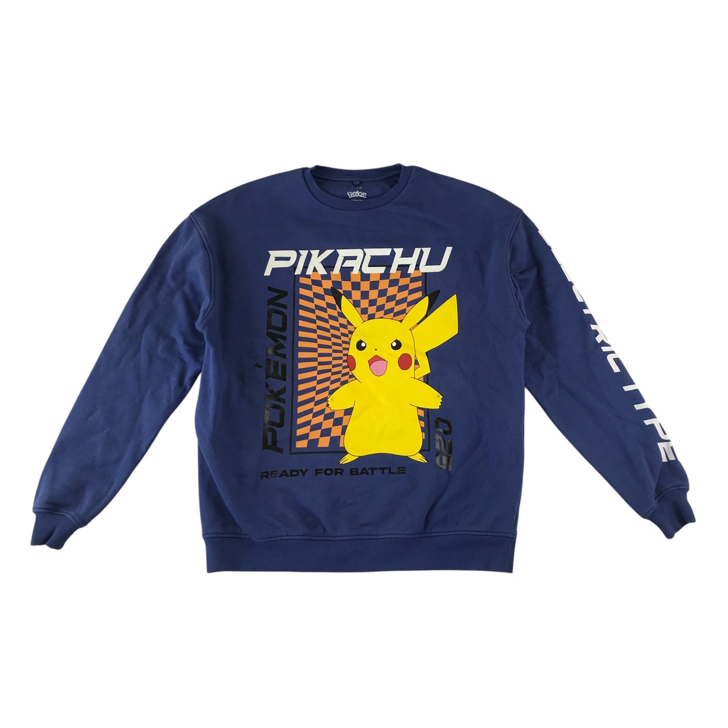 M&S sweater 14-15 years blue Pikachu graphic design